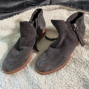 Gray Suede booties